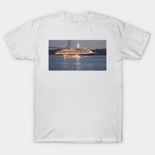 Queen Victoria cruise lights. Lisbon. Portugal T-Shirt